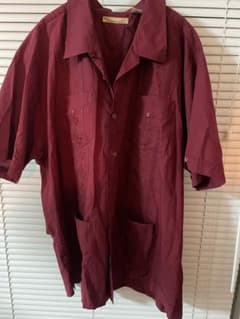 Vintage The Havanera Co. キューバシャツ バーガンディのサムネイル