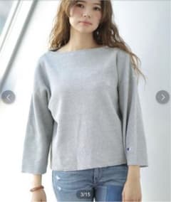 チャンピオン ワッフルカットソー 8部袖のサムネイル