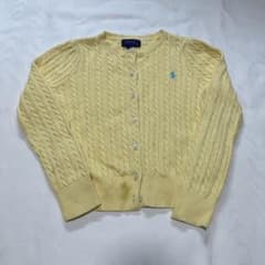 POLO RALPH LAUREN ケーブルニット カーディガン イエロー 6のサムネイル