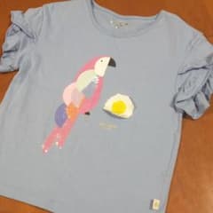 ケイトスペード　オウムTシャツ　くすみブルーのサムネイル