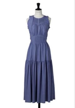 ワンピース Herlipto Viera Pintuck Tiered Dress sea Herlipto Viera Pintuck Tiered Dress sea - メルカリ