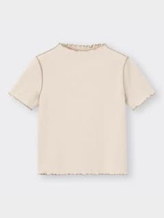 GU リブメロウコンパクトT ベージュ Mサイズのサムネイル