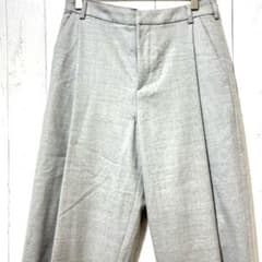 ペギーラナ PEGGY LANA ワイドパンツ グレー 1 S〜M 美シルエット