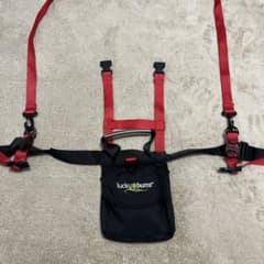 luckylbums スキー用ハーネス 赤/黒のサムネイル