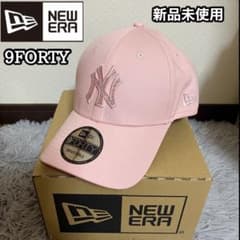 ニューエラ キャップ 帽子 NY ヤンキース ラインストーン ピンク