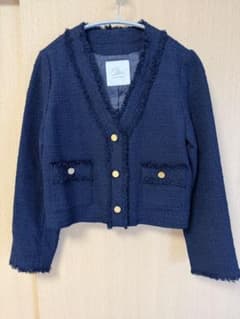 La boutique BonBon ファンシーツイードクロップドジャケット - メルカリ