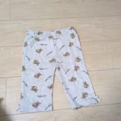 テディベア柄 七分丈パンツ 110cmのサムネイル