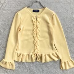 極美品・近年✨M'S GRACY フリルアップカーディガン ダブルジップ 春