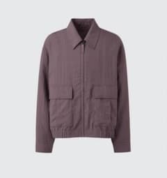 uniqlo U パープル ショートブルゾン XL - メルカリ