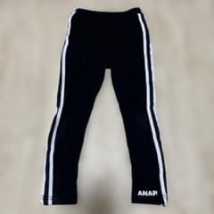 ANAP 黒 スパッツ 110サイズ サイドストライプのサムネイル