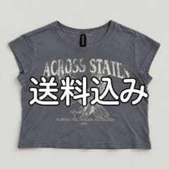 H&M DIVIDED ロゴプリント クロップド丈 Tシャツ M 着用回数3回程のサムネイル