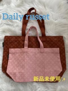 デイリーラシット モノグラム コットン エコバッグ 2 size セットのサムネイル