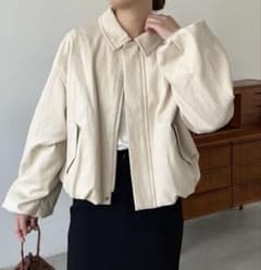 CAPRICIEUX LE'MAGE バルーンレザージャケット 新品 エクリュ - メルカリ