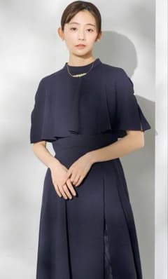formforma 別注レースパンツ付きレイヤードドレス ネイビー - メルカリ