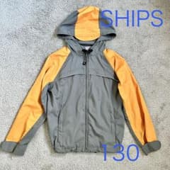 SHIPS マウンテンパーカー 130 イエロー　グレー