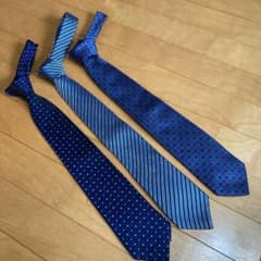 ブルー系ネクタイ　3本のサムネイル