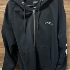 RVCA ジップアップパーカー ブラックのサムネイル