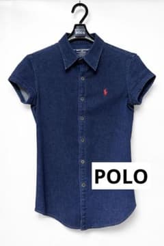【POLO SPORT 】Ralph Lauren 半袖デニムシャツ 9 ポロのサムネイル