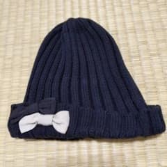 ニット帽子　リボン　100 110のサムネイル