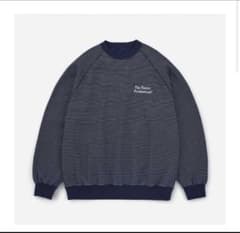 ENNOY BORDER CREW NECK SWEAT NAVY - メルカリ
