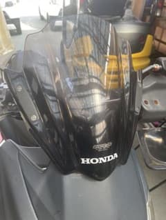 MRA バイク用ウィンドシールド 黒のサムネイル