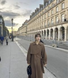 eaphi gunpatch waist mark long coat - メルカリ