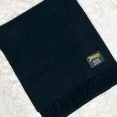 新品タグ付未使用 JOHNSTONS ジョンストンズ カシミヤマフラー ブラック 旧タグ✨Johnstons ジョンストンズ カシミヤ100％ マフラー ブラック