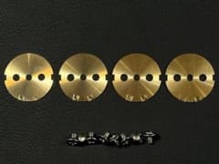 ゼファー400 精密 吸気効率UP スリット入 バタフライ 真鍮製 m649