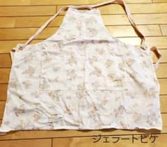 ジェラートピケ 花柄　エプロンのサムネイル