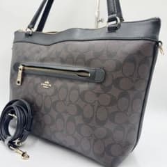 美品 COACH シグネチャー 2way トートバッグ PVC 肩掛け A4 - メルカリ