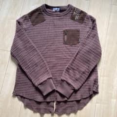 AVIREX ワッフル 長袖Tシャツ ブラウンのサムネイル