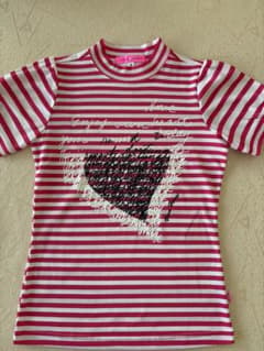 VIVA HEART レディース ゴルフシャツ ピンク ボーダー 40のサムネイル
