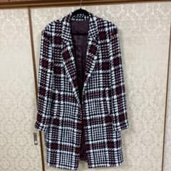 ZARA MAN チェスターコート チェック柄 - メルカリ
