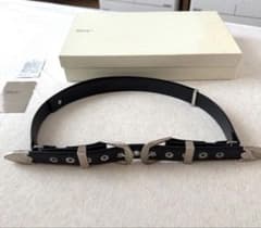 TOGA PULLA ダブルバックルレザーベルト - メルカリ