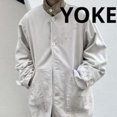 yoke ヨーク PAINTED BIG COVERALL JACKET YOKE PAINTED BIG COVERALL JACKET フォグホワイト - メルカリ