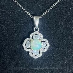 大阪万博 EXPO2025 ネパール オパール ネックレス 天然石 シルバー