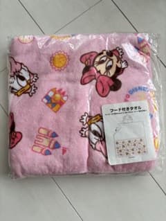 ディズニーフード付きタオル ピンクのサムネイル