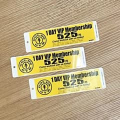 GOLD'S GYM 1DAY VIP Membership 525円 GOLD'S GYM 1 DAY 525円券（税込） 3枚 ゴールドジム - メルカリ