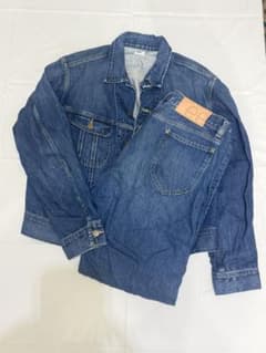 Lee 別注 セットアップ Set up サイズL デニムジャケット　パンツのサムネイル