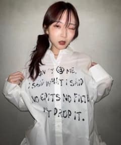 JEANASIS ロゴプリント オーバーシャツのサムネイル