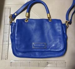 MARC BY MARC JACOBS 2way ショルダーバッグ ブルー - メルカリ
