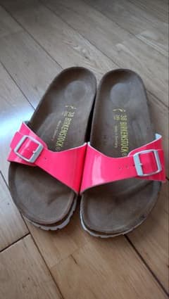 【美品】BIRKENSTOCK Madrid ネオンピンク サイズ38のサムネイル