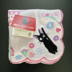[신품 ☆ 미사용] 지브리 마녀의 택배 디지 릴리 미니 타월 손수건 태그 첨부