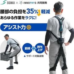 新品未使用　アシストスーツ 腰部負担軽減 マッスルスーツ ソフトパワーのサムネイル
