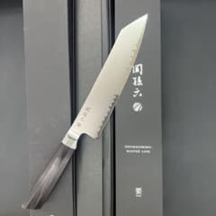 ☆新品☆貝印関孫六要切付三徳包丁195mm六寸半一体口金八角柄反り付
