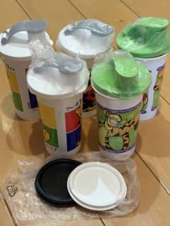 Tupperwareタッパーウェア　スレンダー5個セット　シール2個付き