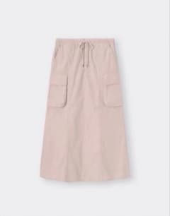 GU カーゴデザイン ピンクロングスカートのサムネイル