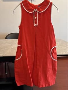 Jacadi レッド ノースリーブワンピースのサムネイル