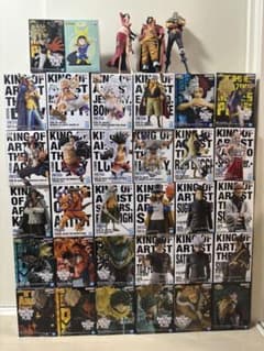 One Piece, My Hero Academia, Jujutsu Kaisen prize figures - bundle of 35 items.