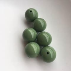 yuki様専用 アクリルビーズ ウグイス 16mm 10個のサムネイル